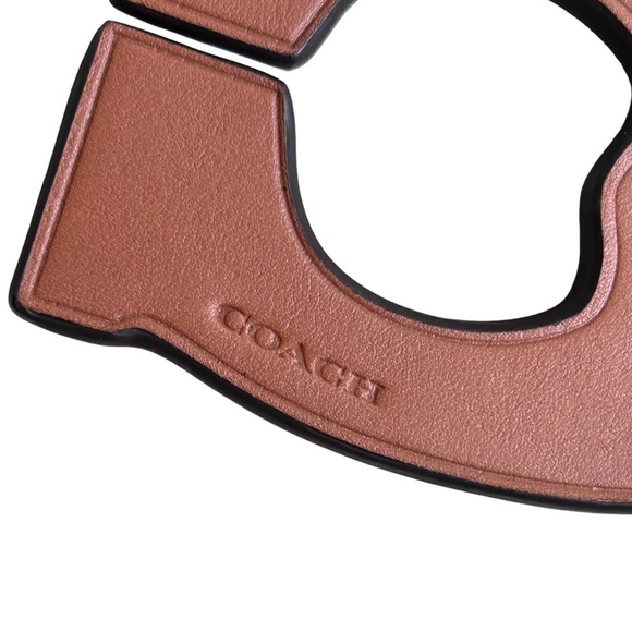 COACH New York Big C Varsity Red Leather Bag Charm NWOT - Picture 5 of 5